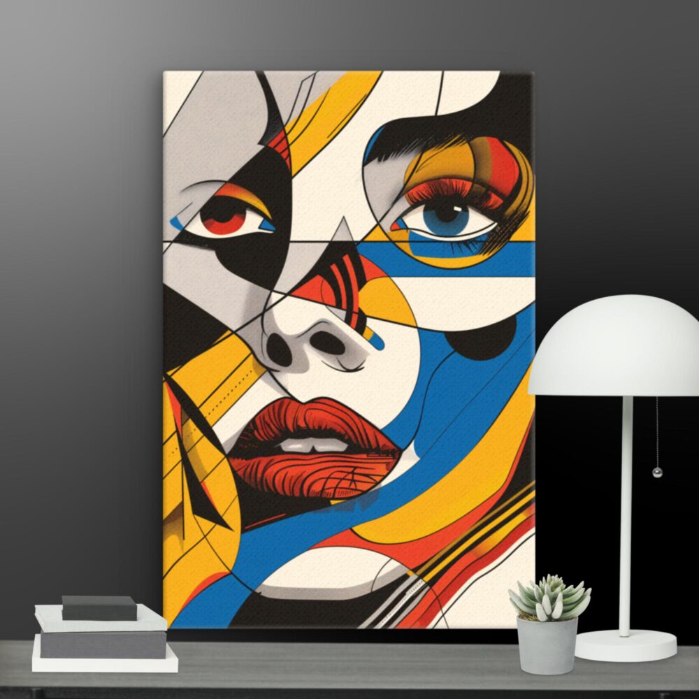 AI Woman close up canvas - Image 7