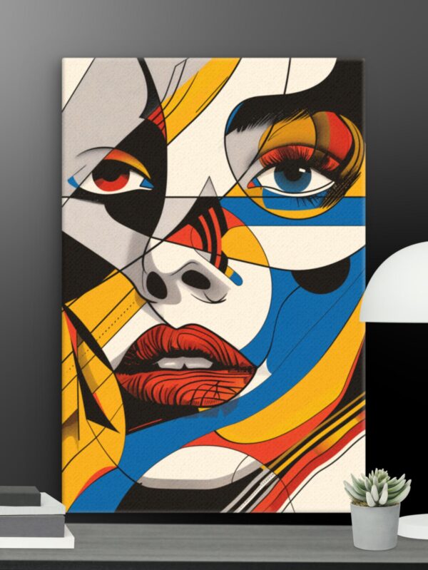 AI Woman close up canvas - 12×18