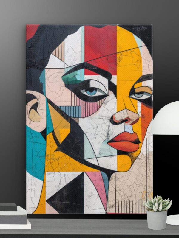 AI CLOSE UP human canvas - 12×18