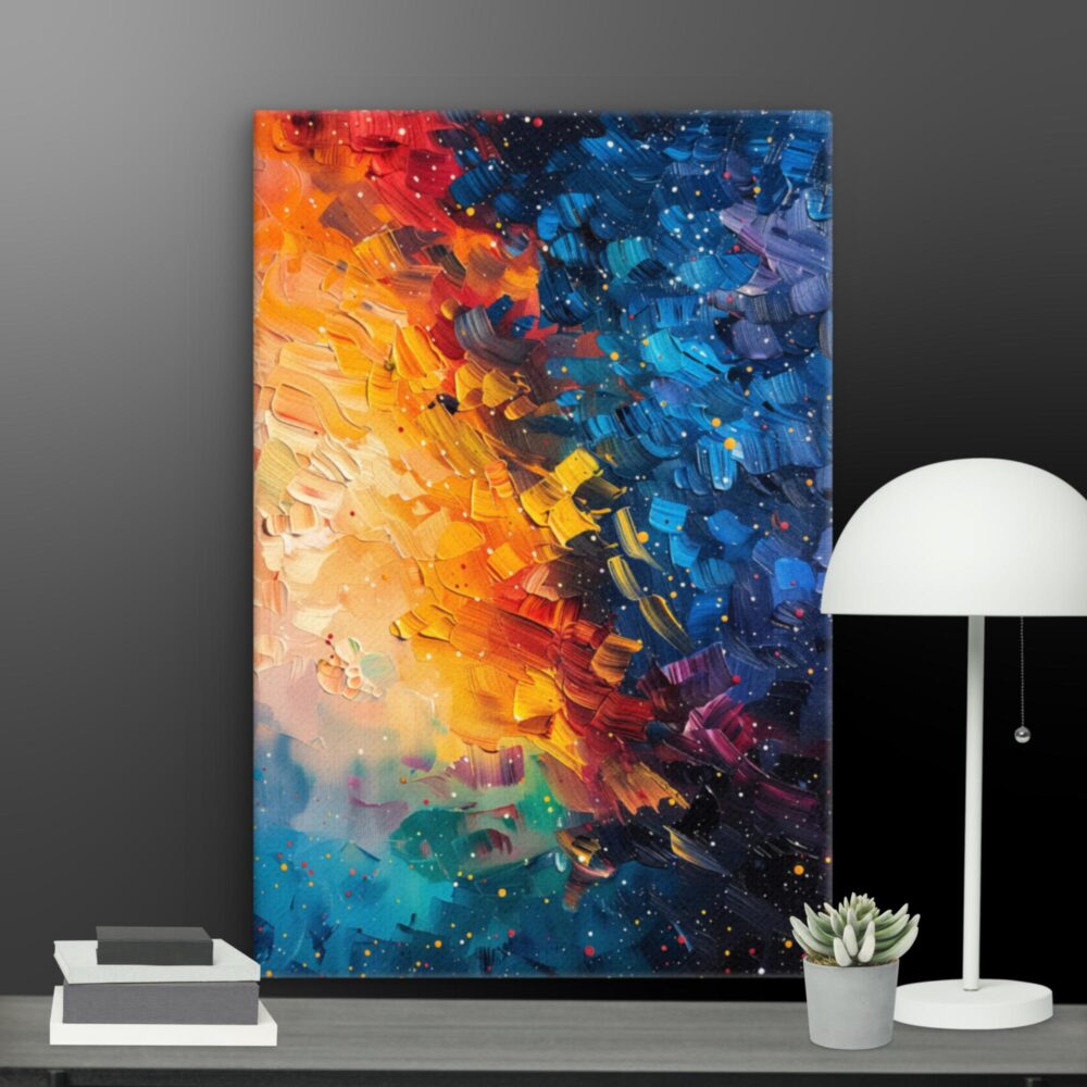 Abstract Stars in the sky canvas - Image 7