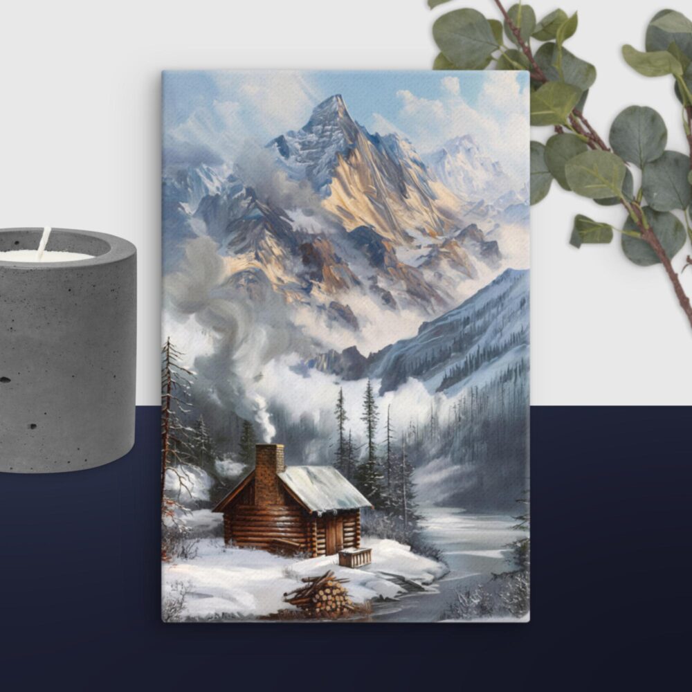 Mountain Scene canvas - Image 7