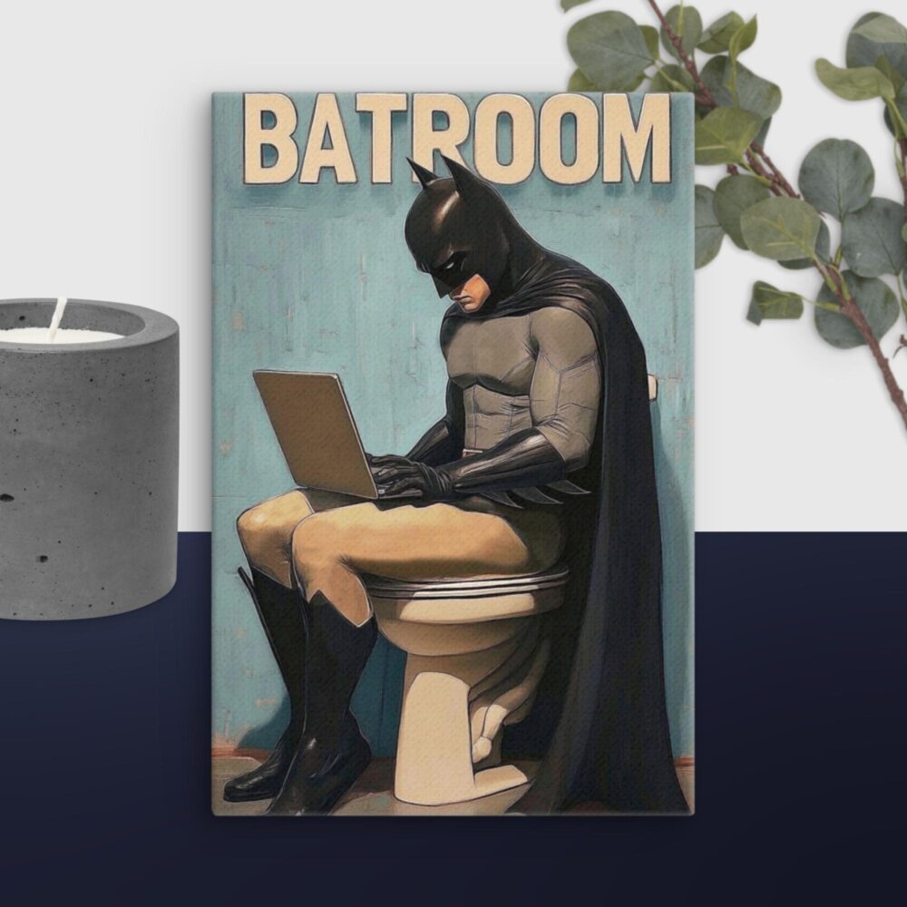 Funny Batroom canvas - Image 6