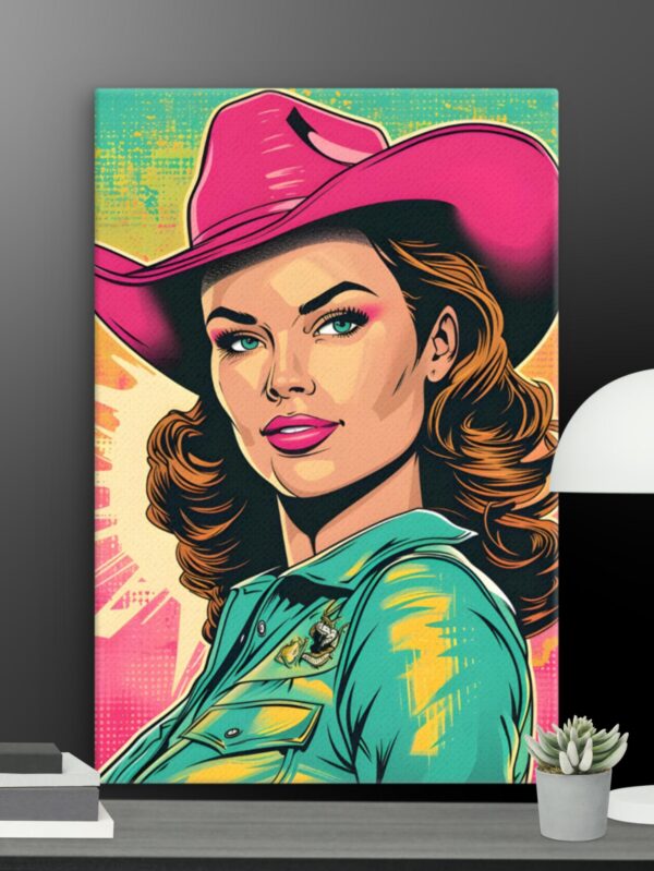 Cowgirl Pop Style canvas - 12×18