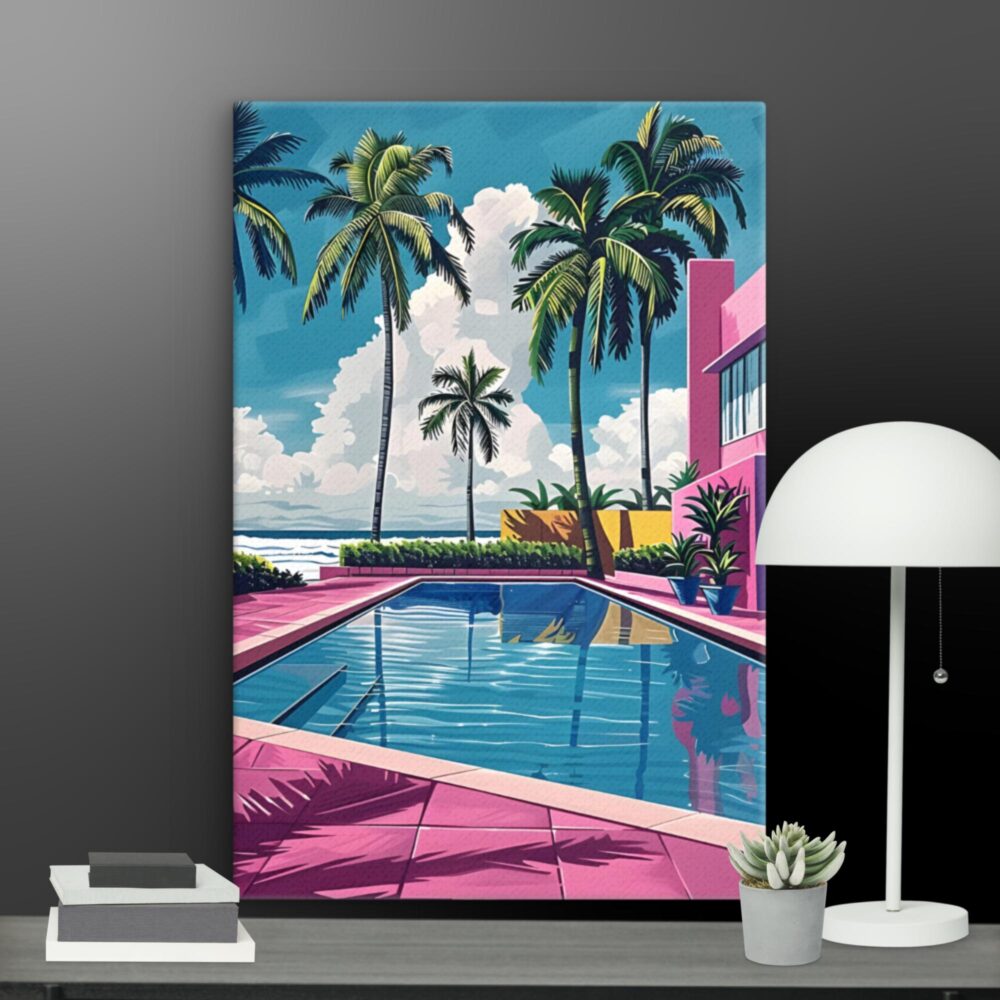 By the pool canvas - Image 6
