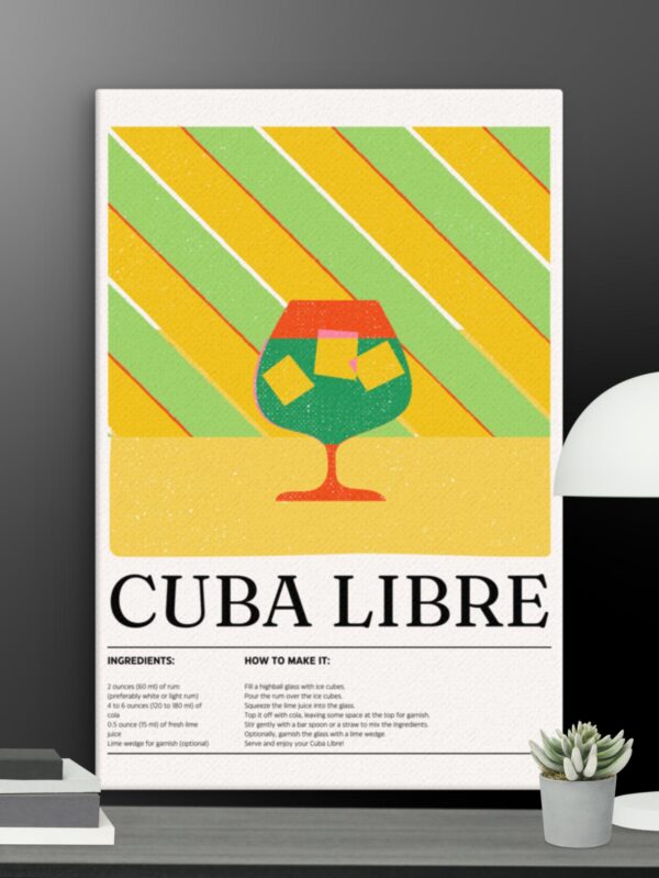 Cuba Libre canvas - 12×18