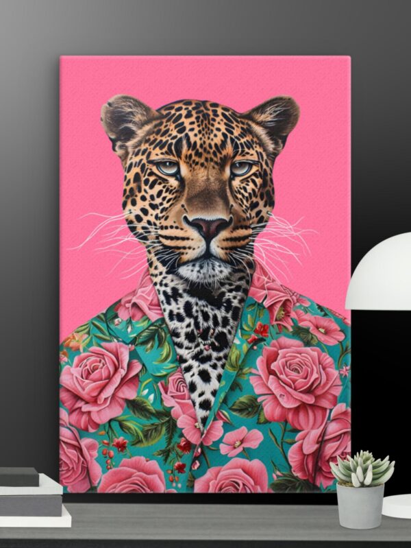 Cool Leopard canvas - 12×18