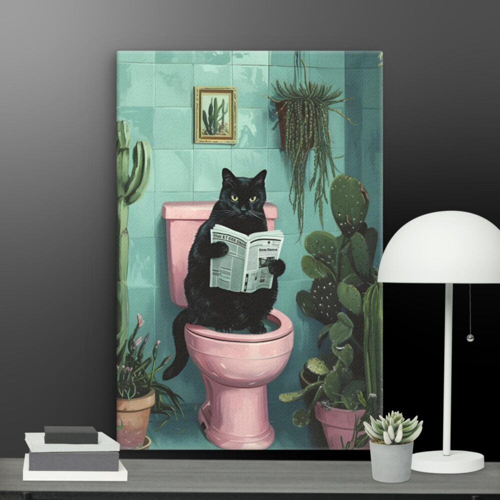 Black cat canvas - Image 7