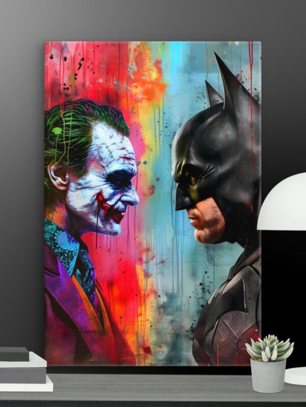 Batman Vs Joker canvas - 12×18