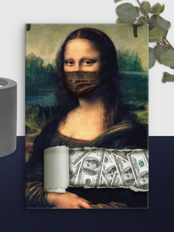 Funny mona canvas - 12×18