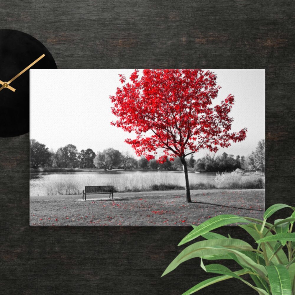 Red tree canvas - Image 9