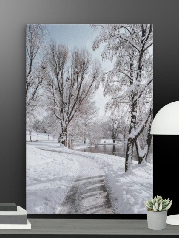 Wintery scene canvas - 12×18