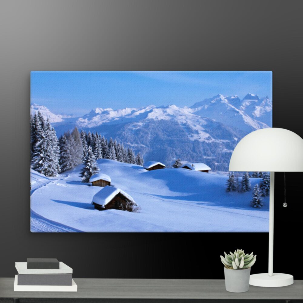 Snow scene canvas - Image 9