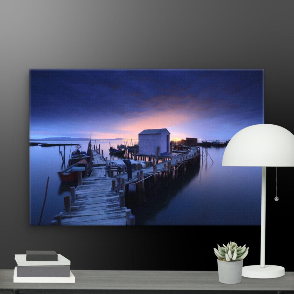 Dark morning scene canvas - Image 9