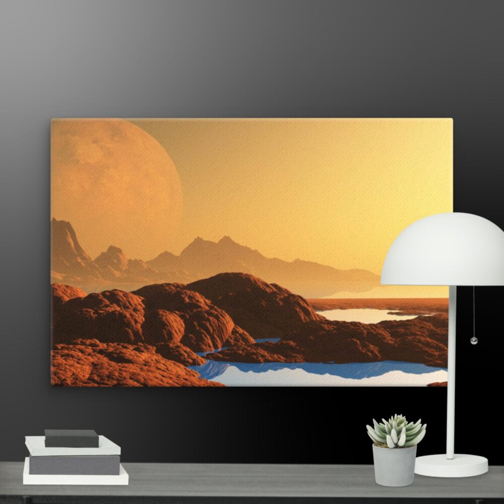 Sun over the dessert canvas - Image 9