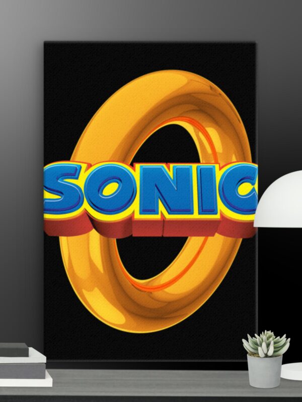 Sonic logo canvas - 12×18