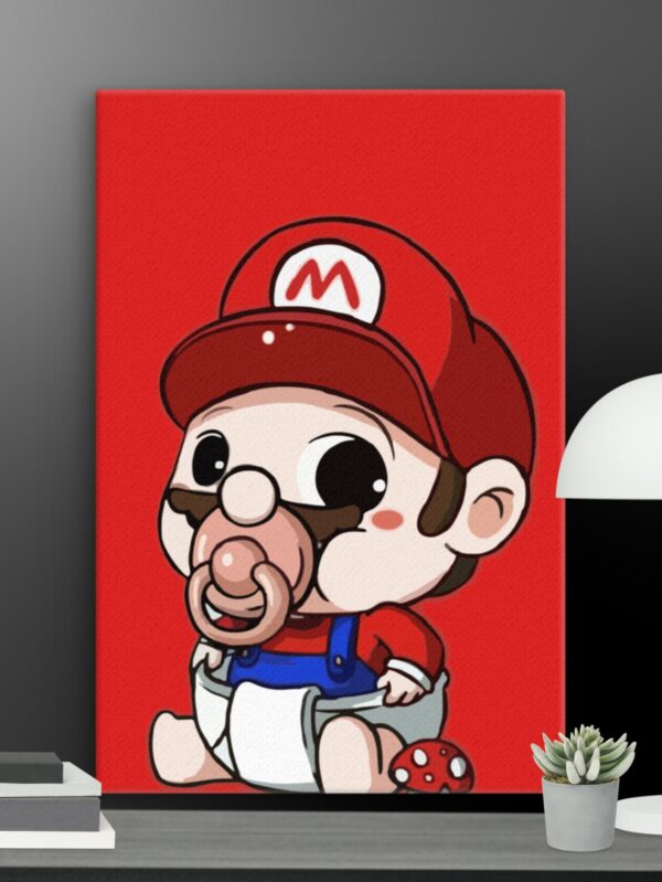 Mario baby canvas - 12×18