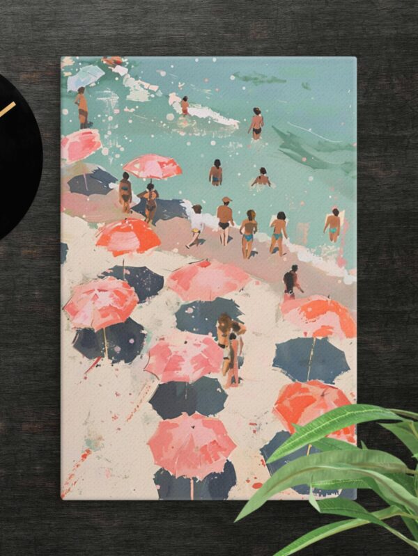 Beach holiday canvas - 12×18