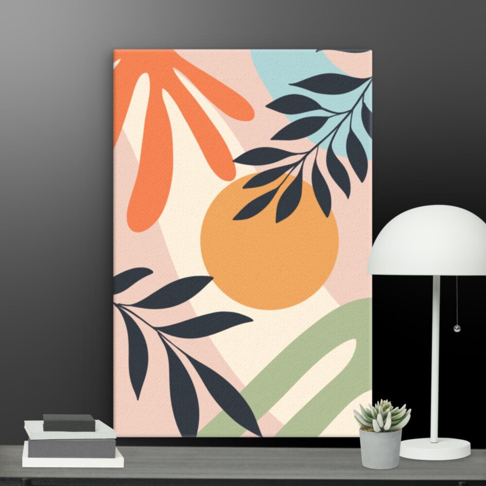 Bohemian Orange sun canvas - Image 9