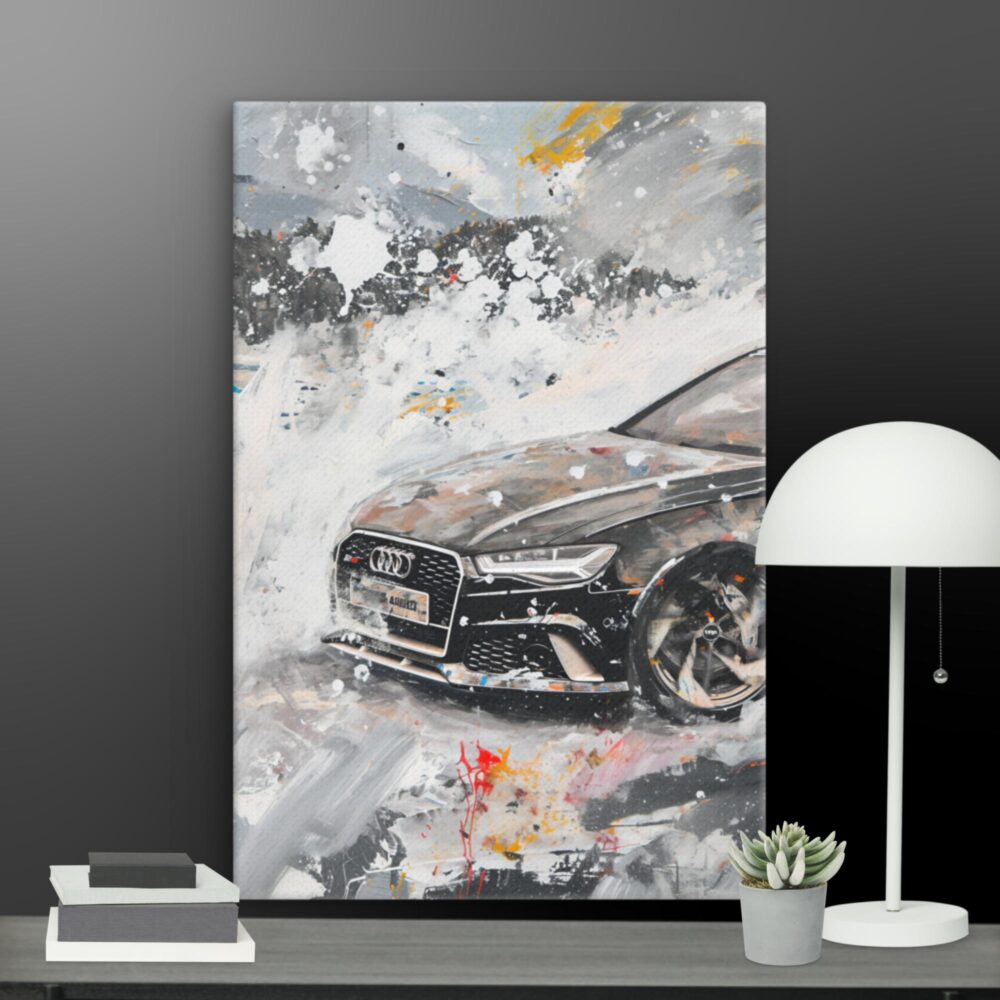 Audi car scene canvas - Image 7
