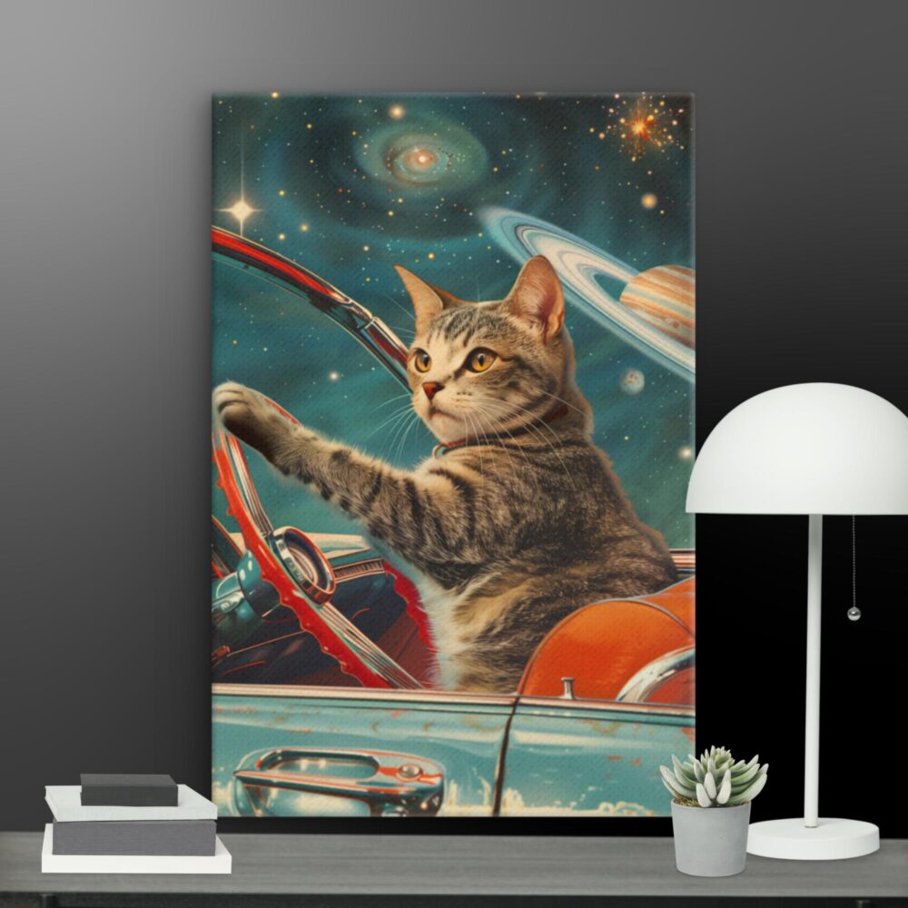Cat driving canvas - Image 9