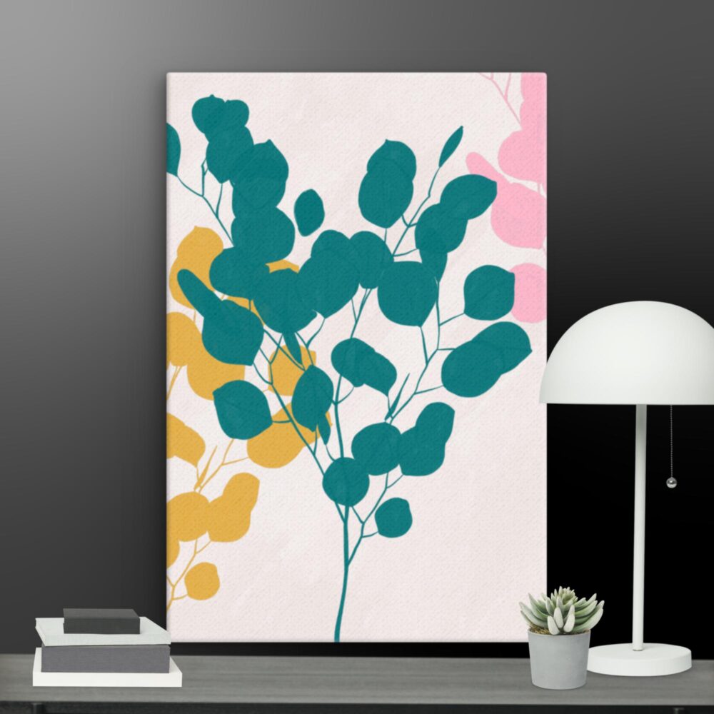 Contemporary flowers canvas - Image 9