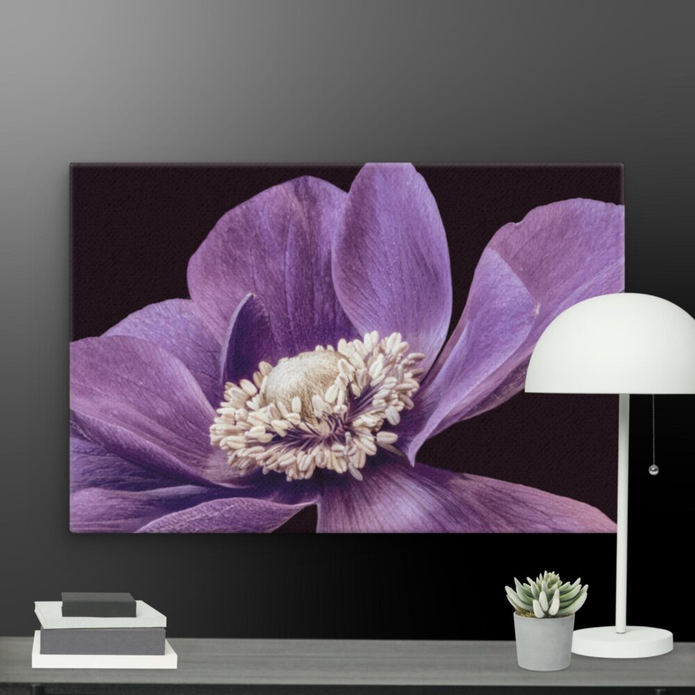 Purple flower canvas - Image 9