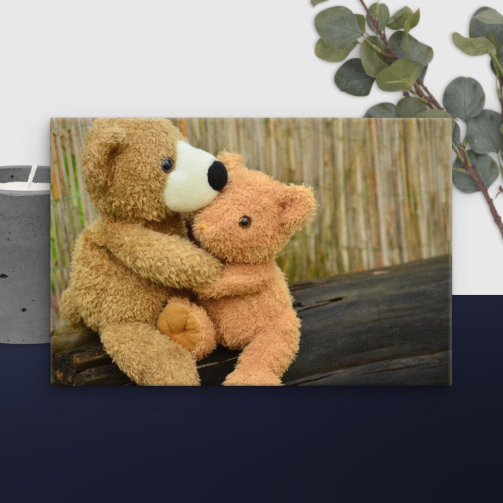 Teddy bear love canvas - Image 9