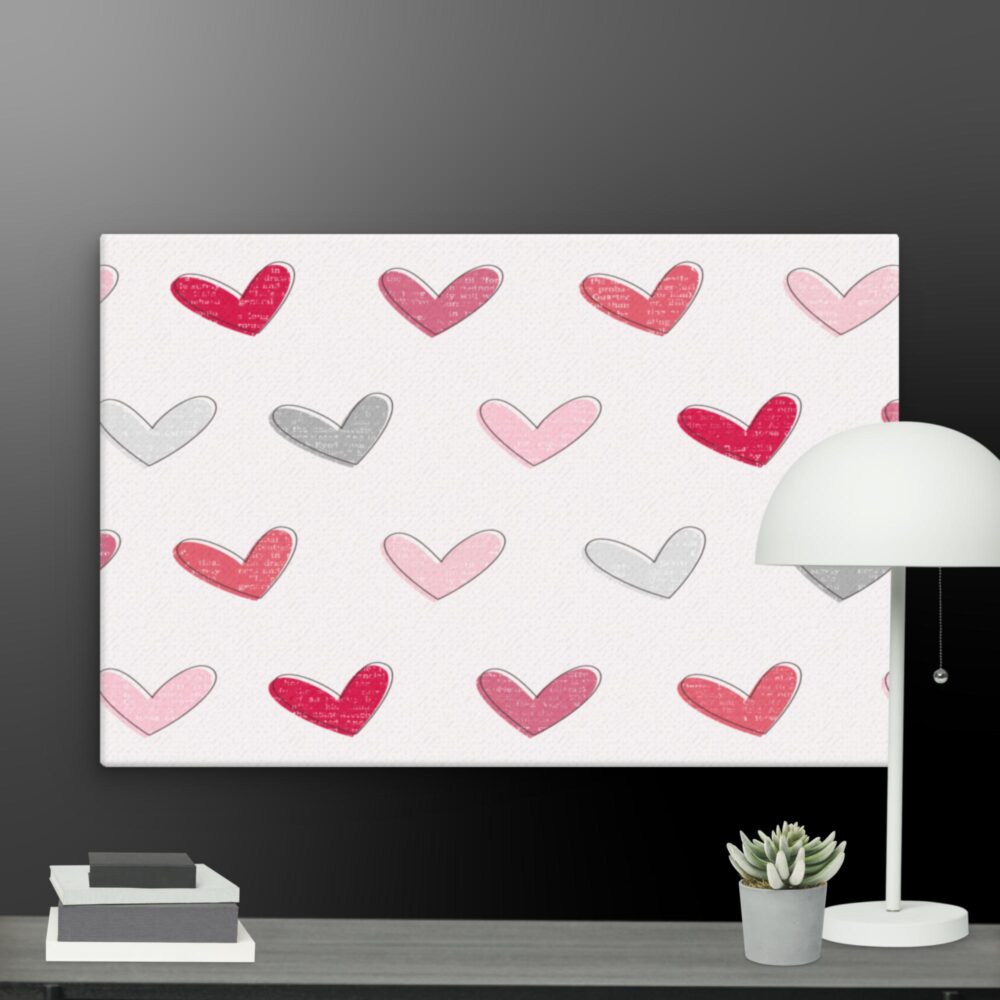 Love hearts canvas - Image 9