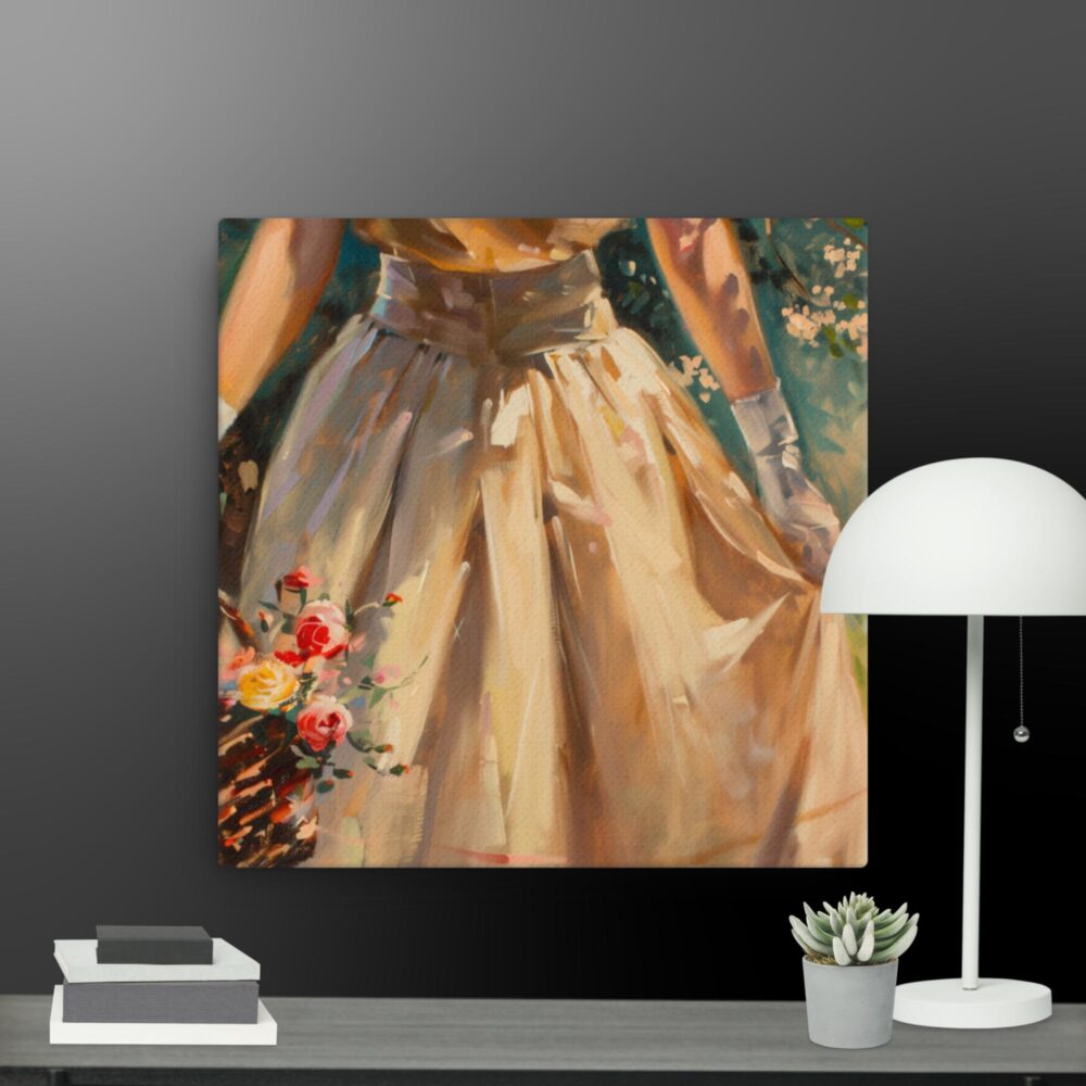 The Woman In The Garden canvas - Image 3