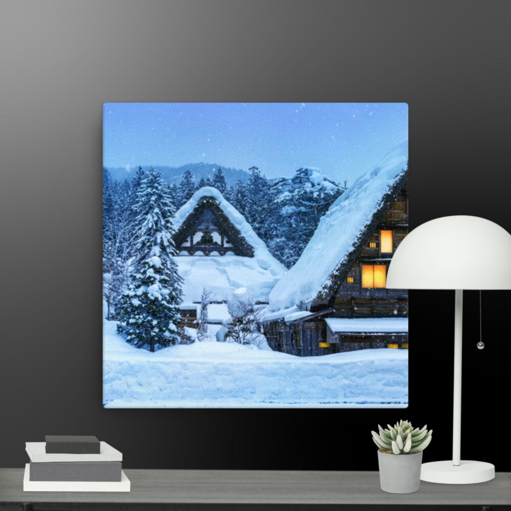 Snow Scene canvas - Image 3