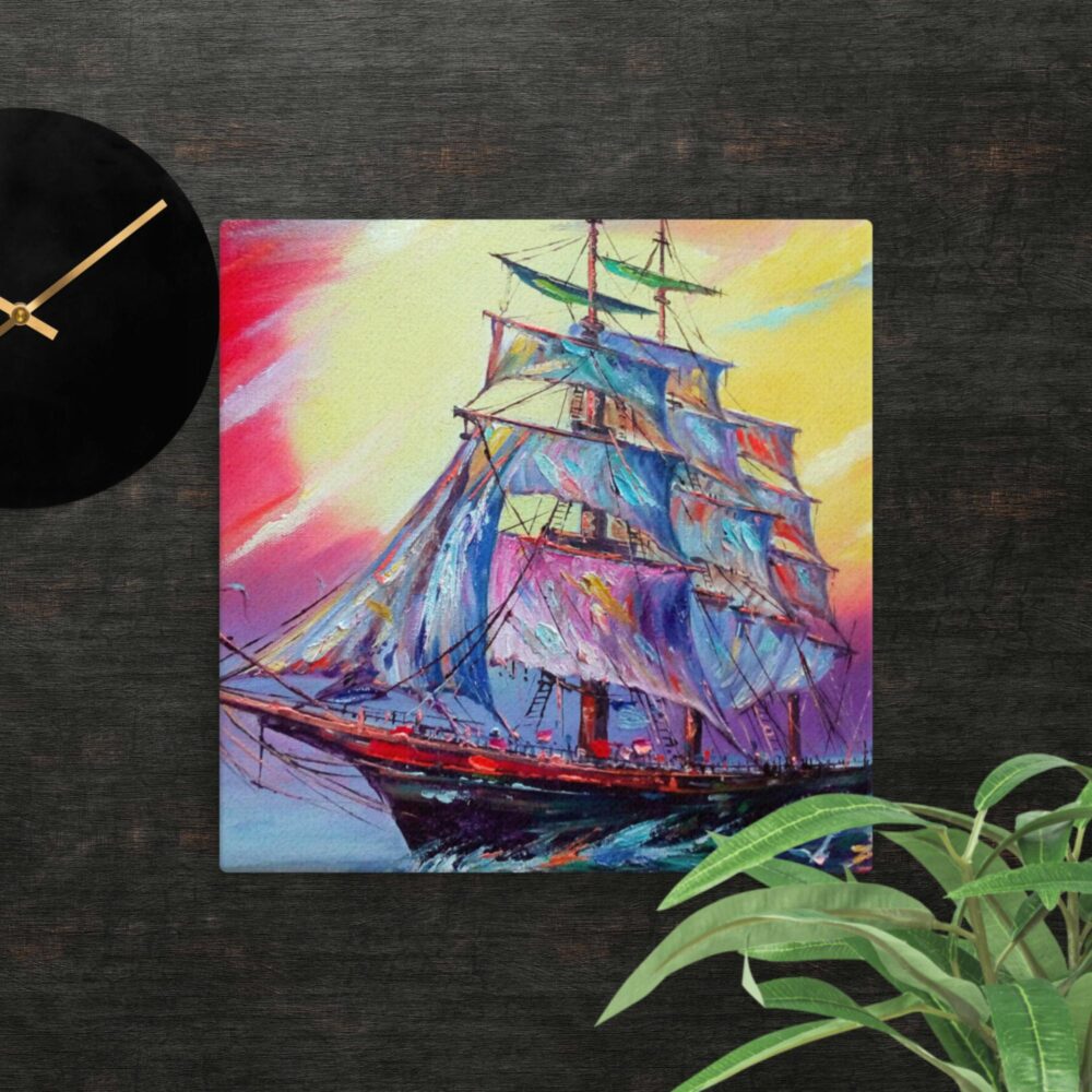 Ship at Sea canvas - Image 3