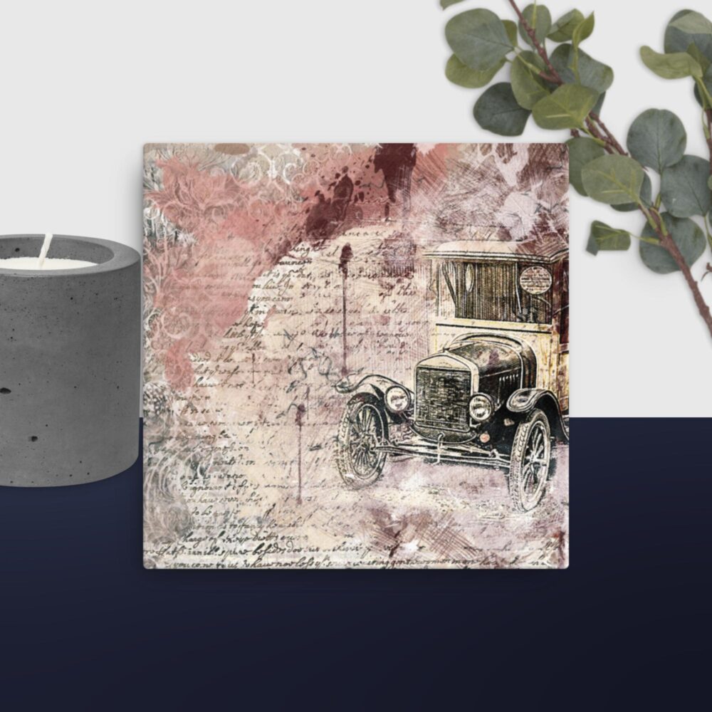 Vintage car canvas - Image 3