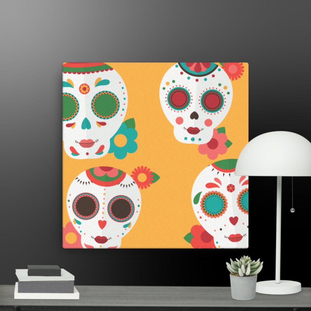 Skull retro canvas - Image 3