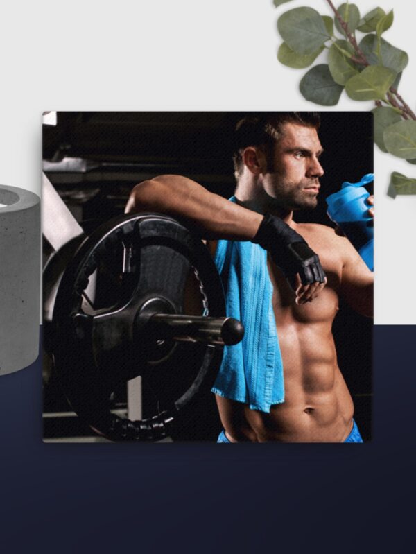 Gym Scene canvas - 16×16