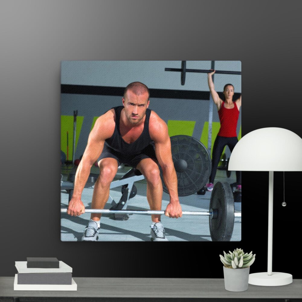 Lifting weights canvas - Image 3