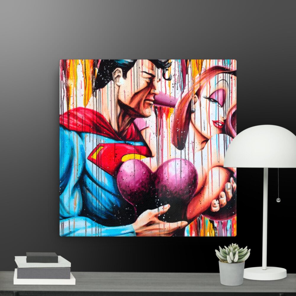 Jessica Rabbit and Superman canvas - Image 3