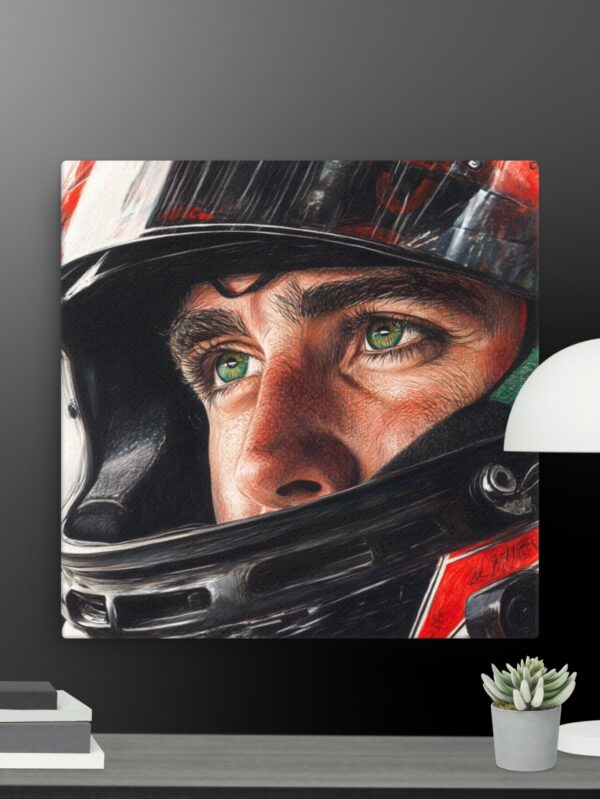 Racing Driver canvas - 16×16