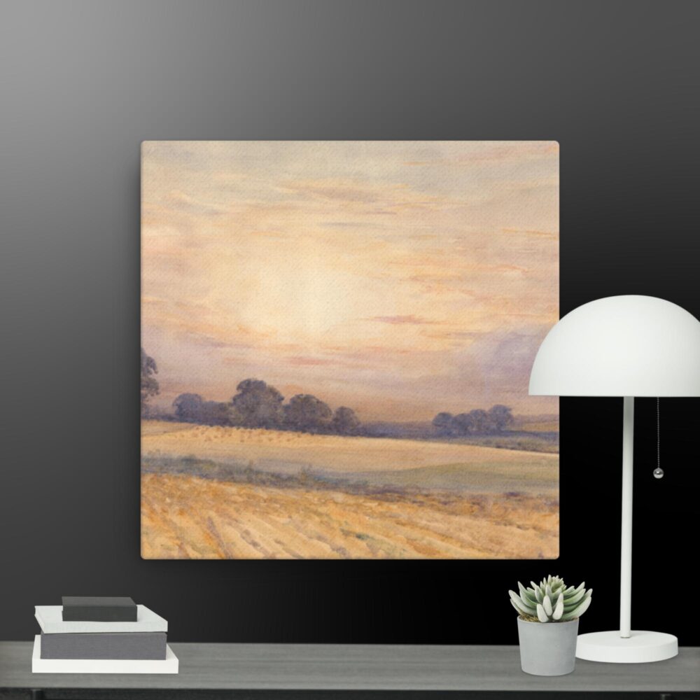 Landscape at sunset canvas - Image 3