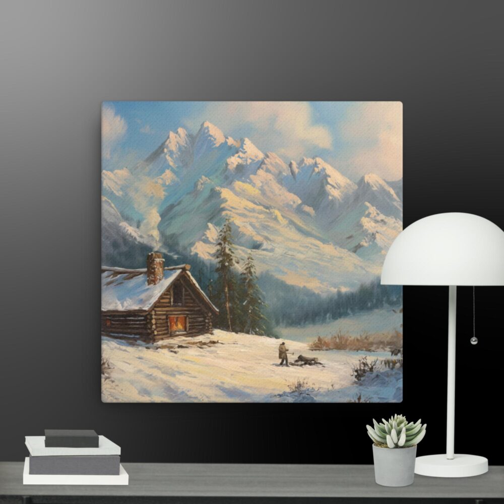 AI Wintery Scene canvas - Image 3