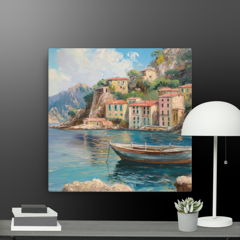 AI Boat Scene canvas - Image 3