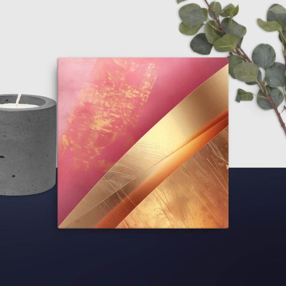 Gold Pink Trim canvas - Image 3