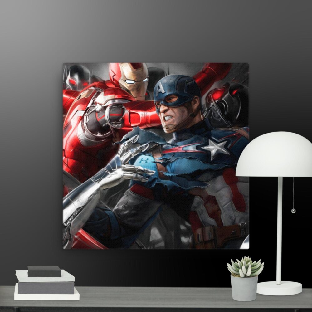 Captain America Iron Man canvas - Image 3
