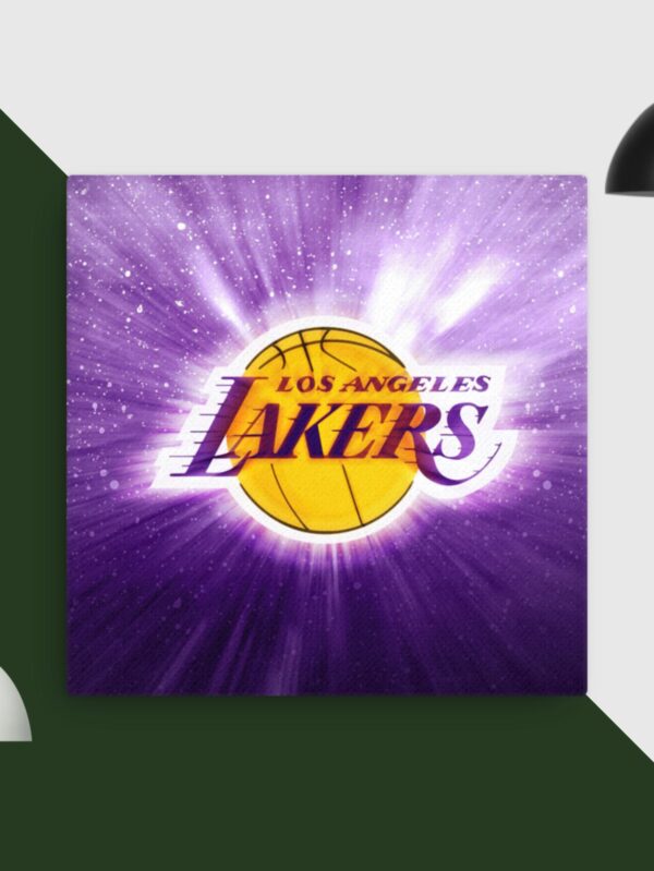 LA Lakers canvas - 16×16
