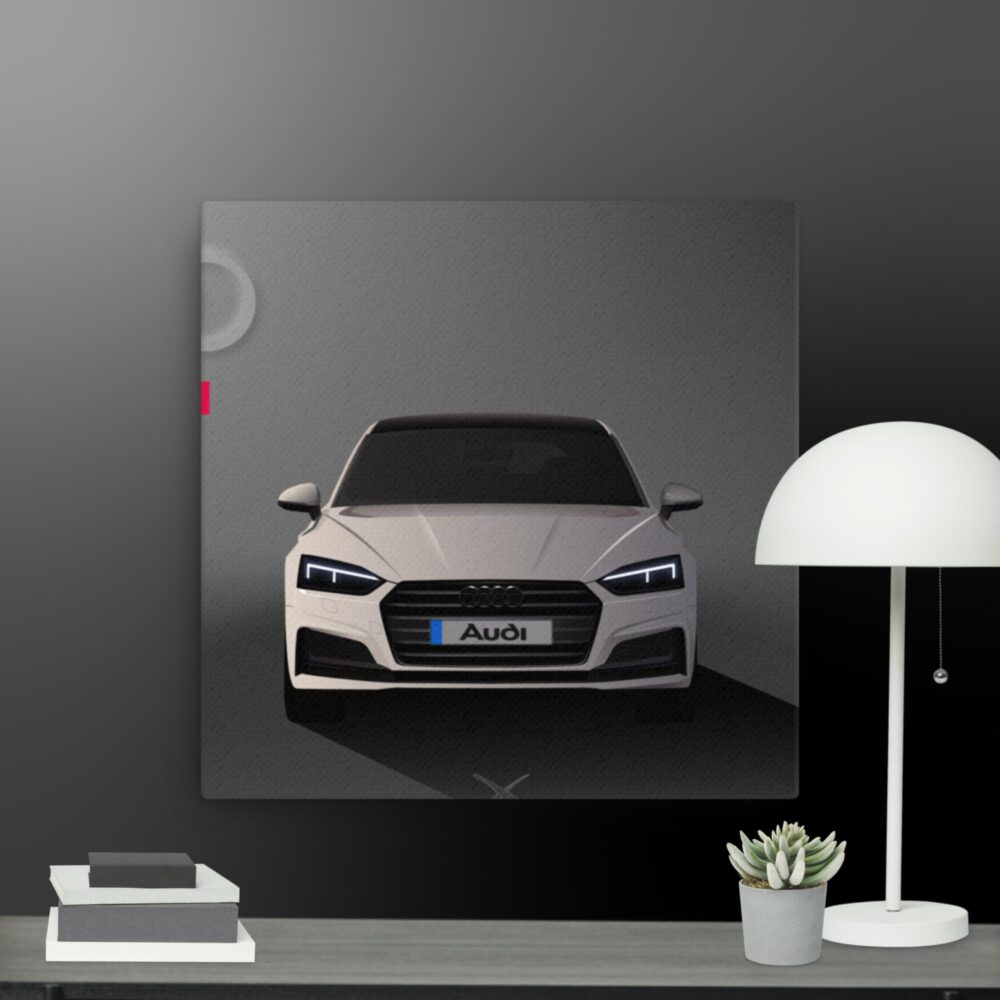 White audi canvas - Image 3