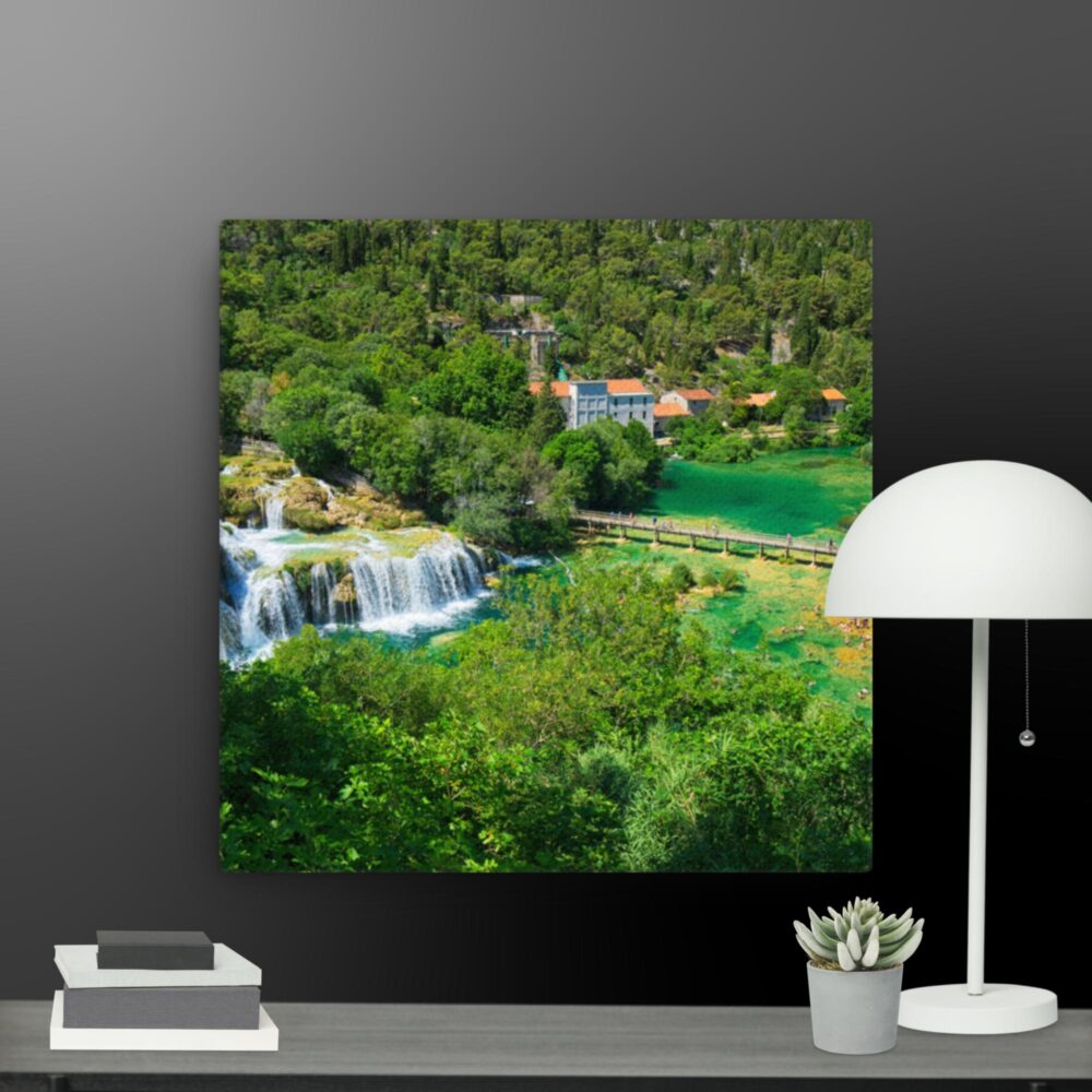 Waterfall scene canvas - Image 3