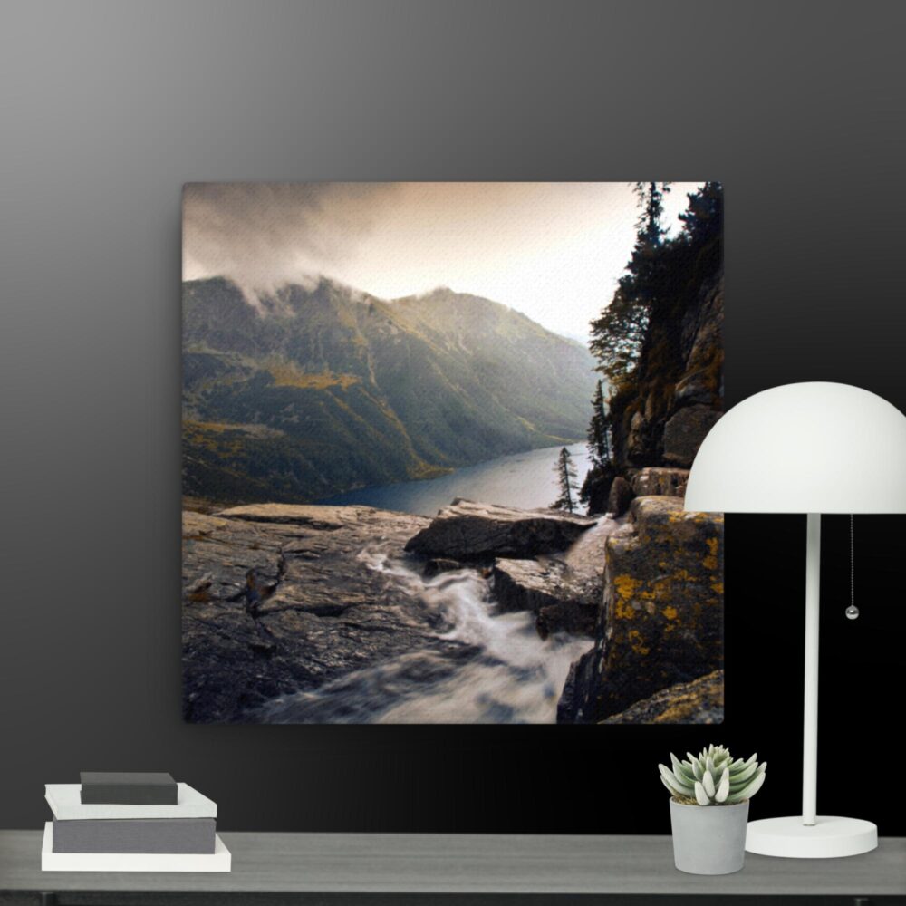Dark nature scene canvas - Image 3