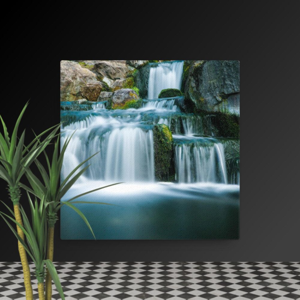 Multi waterfall scene canvas - Image 3