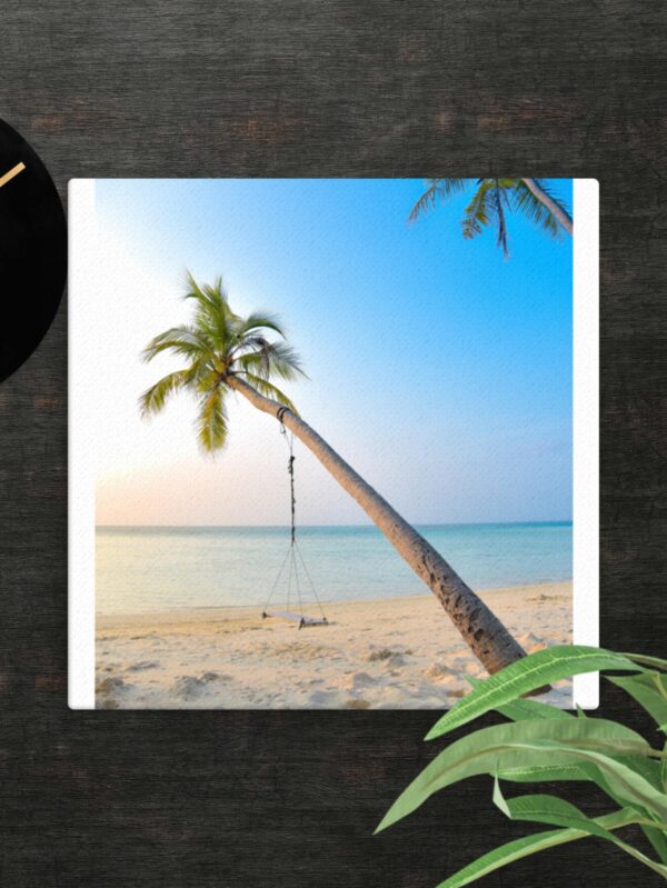 Tropical Beach canvas - 16×16