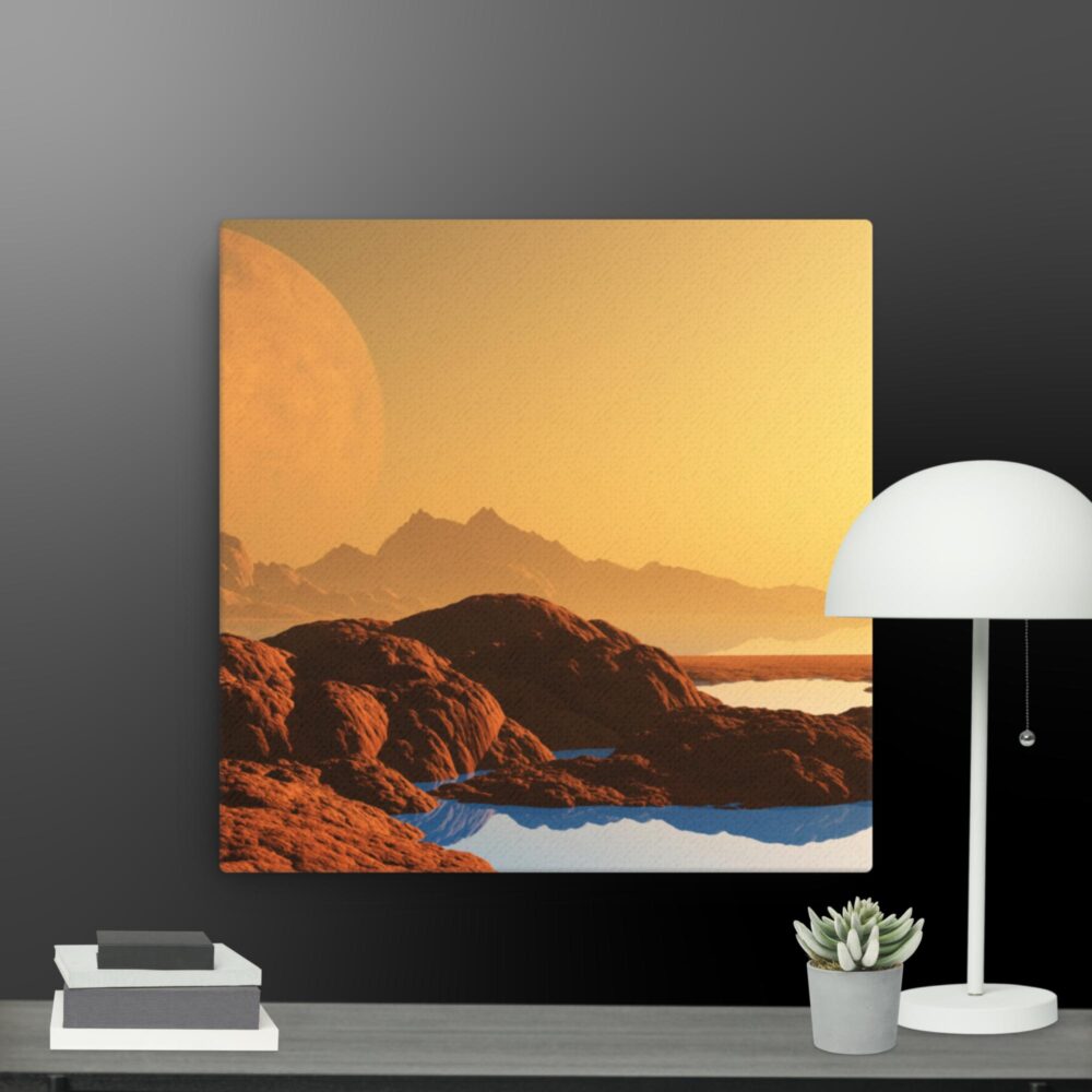 Sun over the dessert canvas - Image 3