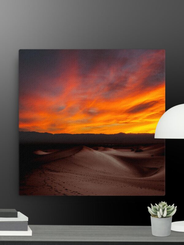 Sunrise over the desert canvas - 16×16